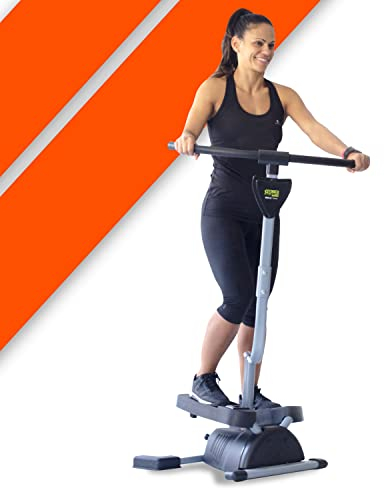 Bonplus BP | Stepper Fitness Cardio Twister | Máquina de Step Lateral | Subir y Bajar Escaleras | Manillar Acolchado | Doble Movimiento | Step Fitness