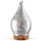 Poeseme 150ml Glass Scented Oil Diffuser, Silver Plated Ultrasonic Aromatherapy Humidifier, Color Changing Cool Mist Essential Oil Diffuser with Timer, Waterless Auto-off for Home Office Spa, Bpa Free