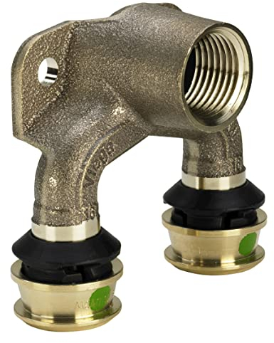 Viega Raxofix Doppelwandscheibe, Modell 5325.7, 25 mm x 1/2 x 20 mm IG mit SC-Contur, Rotguss