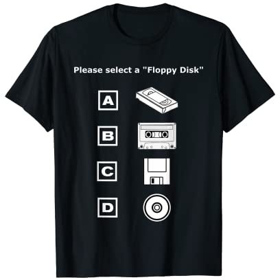 Retro / Vintage 90 / 80's Technology Old Gadgets divertido regalo Camiseta