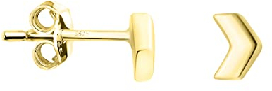 SOFIA MILANI - Damen Ohrringe 925 Silber - vergoldet/golden - Dreieck Ohrstecker - E1453