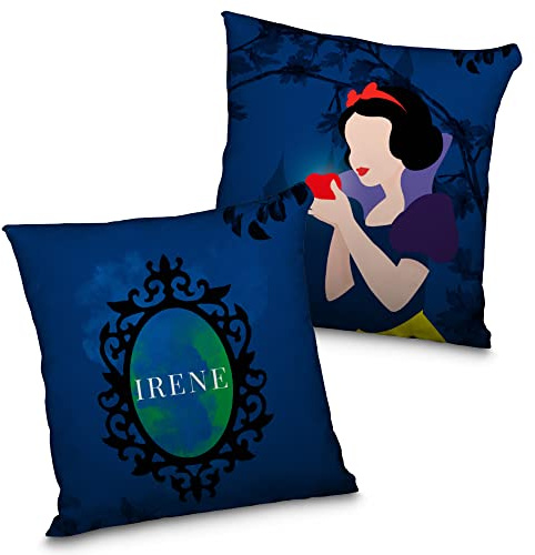 LolaPix Kinder-Kissen-Mädchen. Personalisiertes Kissen. Disney-Kissen. Personalisiert mit Namen. Beide Gesichter. Verschiedene Größen und Ausführungen. Schneewittchen