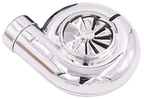 Turbo-Lufterfrischer, KIMISS 2,8 * 2,4 * 1,0 Zoll Auto-Lüftungsclip Aromatherapie-Duftdiffusor Auto-Luftdiffusoren Lufterfrischer für Auto-Diffusor-Ornamente (Silber-)