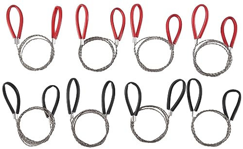 Aywndgdj 8Pcs Stainless Steel Wire Saw PVC Pipe Cutter Hand Pocket String PVC Pipe Cutting Tool for Camping