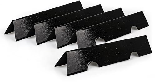 Piezas de repuesto para Weber Spirit Grill Parts 7636, placas de calor de parrilla de acero de porcelana de 15.3 pulgadas para Weber Spirit I & II 300 Series, Spirit E310 E320 E330 S310 S320 S330,
