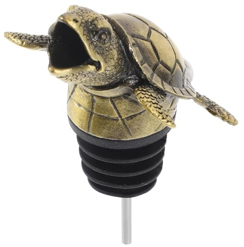 IMIKEYA Sea Turtle Wine Aerator Pourer Spout - Antique Animal Bar Liquors Bottle Pourer Wine Bottle Topper Wine Decanter Creative Wine for Whiskey