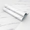 HotDecor Papier Peint Adhesif Marbre Revetement Plan De Travail Cuisine Lavable Papier Peint Autocollant Mural Papier Adhesif Pour Meuble Film Rouleau Adhesif Decoratif Blanc Marbre 60cm x 300cm