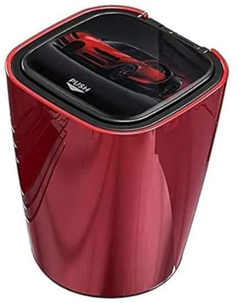 SANSHAOS Aschenbecher Auto Auto Aschenbecher mit Deckel für Zuhause Büro und Reisen Tragbarer Auto-Zigarettenaschenbecher für Opel Corsa D 2006 2007 2008-2014,Red