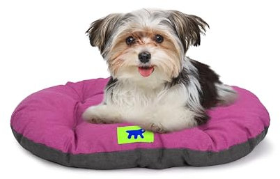 Ferplast Cuccia Cane Relax, Cuscino per cani di taglia piccola, Cuccia Gatto, Tappetino per cucce e auto -Lavabile - in Cotone con Soffice Imbottitura, 55 x 36 cm. Viola