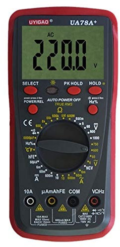 UA78A + multimètre numérique d'essai de CC ohmmètre en plastique de coquille - Détecteur de fonction