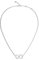 Guess Collier Pour Femme Avec cœur argenté JUBN04616JWRHT-U, Cristal