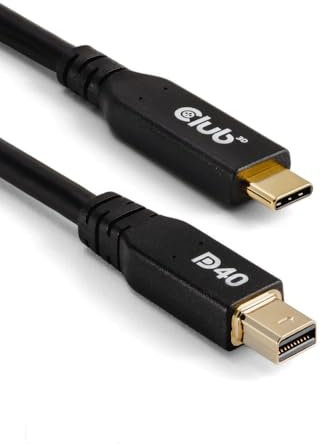 Club3D CAC-1561 USB Typ-C auf MiniDisplayPort DP40 bidirektionales VESA zertifiziertes Kabel 2m