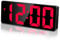 Sarsumir Wecker Digital Uhr, LED Digitaler Wecker mit Zeit Datum Temperatur Schlummerfunktion Helligkeit Einstellbar wecker Kinder für Zuhause Schlafzimmer Büro, Rot Licht