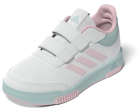 adidas Tensaur Hook And Loop Shoes, Sneaker Unisex - Bambini e Ragazzi, Ftwr White Semi Flash Aqua Clear Pink, 31 EU