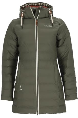 Dry Fashion Damen Polyurethan-Mantel Danzig gesteppt - Outdoor-Jacke wind- und wasserdicht