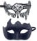 YIMINI 2 Stück Venezianische Maskerade Maske - Ball Masquerade Mask für Männer, Frauen, Tänze, Partys (G)