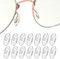 Piriuuo 7 Paar Brillen Nasenpads, Silikon Brillenpads Brille Nasenpads zum Einstecken Weiche Transparent Rutschfeste Nasenpolster Brille Brillen Reparatur Set Nasenpad Brille Zubehör für Brillen