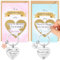 Jadive Set de Cadeau pour Marraine Parrain 2 Porte-Clé Marraine Parrain 2 Carte à Gratter Demande marraine 2 Autocollant à Gratter 2 Enveloppe Annonce Baptême Cadeau Noël Naissance(Fleurs)