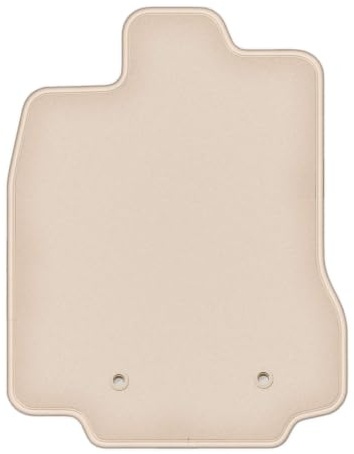 Velours-Fahrermatte passend für Jaguar XF I 2WD X250 2007-2015, Beige | passend für Limousine/Kombi; geschorener Premium-Velours (100% Polypropylen), ca. 8 mm; rutschfest, Druckknöpfe 16 mm