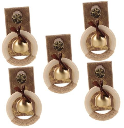 jojofuny 5pcs Doorbell Pendant Classroom Doorbell Kitchen Door Sensor Door Alarms for Safety Doorbell Transformer Cover Shop Door Opening Bells Lets Outdoor Welcome Chime Black Brass