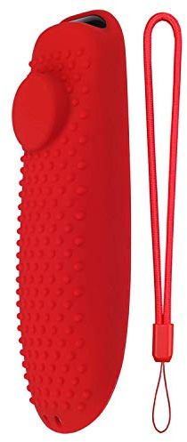 Giwnhvx Silicone Protective Case Shock Proof Cover with Strap for Media Remote Controller Skin Red