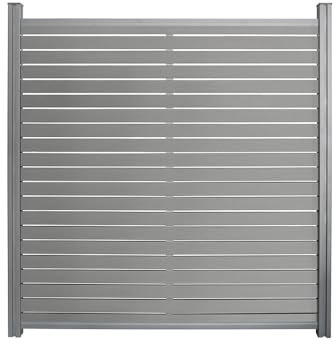 HOME DELUXE WPC Sichtschutzzaun ALIRA Dunkelgrau - 1 x Element + 2 x Pfosten | Sichtschutz, WPC Sichtschutzzaun, Sichtschutzzaun WPC