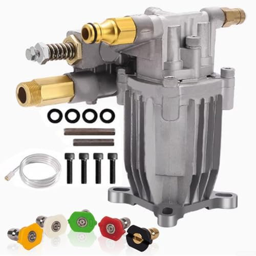 GLOBALHUT Horizontal Pressure Washer Pump For KARCHER, For HONDA, Horizontal Pressure Washer Pump 3/4 Shaft 2400-2750 PSI 2.2-2.4 GPM Replacement