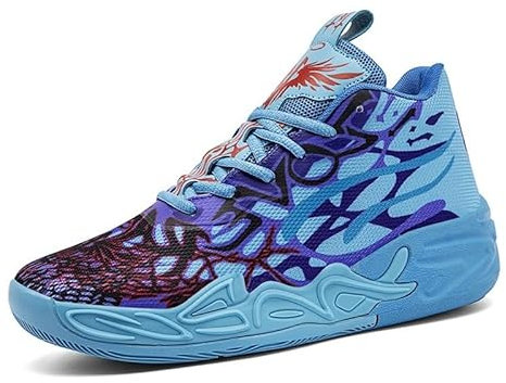 Scarpe da Basket da Uomo, in Mesh, Traspiranti, alla Moda, Sportive e for Il Tempo Libero, Scarpe Sportive(Purple,40 EU)