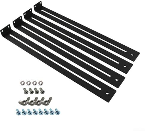 Kit de reparación de cajones, soportes de metal para cajones de cocina, kit de soporte de reparación rápida de acero para cajones de 13 a 24 pulgadas (2 juegos)