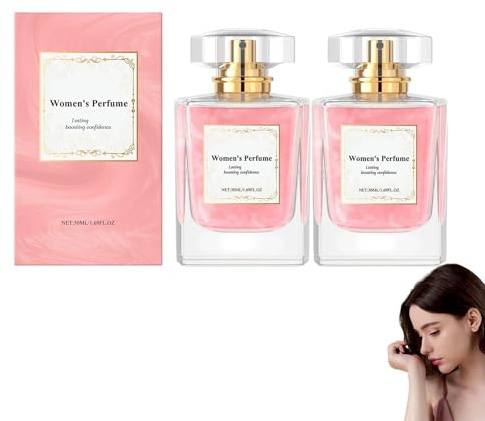Forever Love Luxus Eau de Parfum | Intensiver Blumig-Fruchtiger Duft mit Rose, Jasmin, Birne & Vanille | Langanhaltender Feminin Duft | Eleganter Flakon | Geschenk für Frauen (2PC)