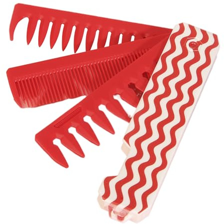 Pocket Detangling Comb - Flexible Wide Comb, Sturdy Hair Combs for Wet Curls, Texture Brush with Detangling Function, Volumizing Hair Accessories, Styling Bristle Combs for styling Hairs