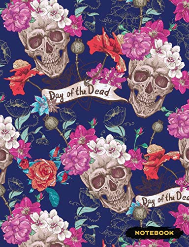 Notebook: Sugar Skull Goth Lined Journal, Composition Notebook, Ruled Lines (Day of the Dead Notebooks)