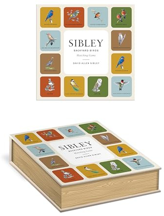 Sibley Backyard Birds Matching Game: A Memory Game with 20 Matching Pairs for Children (Sibley Birds)