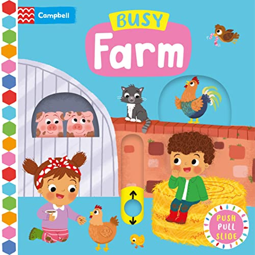 Busy Farm: A Push, Pull, Slide Book (Campbell Busy Books, 4)