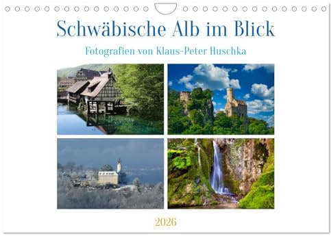 Schwäbische Alb im Blick (Wandkalender 2026 DIN A4 quer), CALVENDO Monatskalender: Eine facettenreiche Kulturlandschaft (CALVENDO Orte)