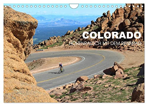 Colorado - Höhenrausch mit dem Rennrad (Wandkalender 2026 DIN A4 quer), CALVENDO Monatskalender: Rennradtouren auf den Straßen der Rocky Mountains (CALVENDO Sport)