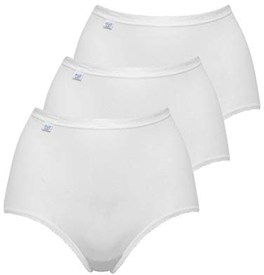 Sloggi Damen Basic+ Maxi 3p Slip, Weiß, 44 EU
