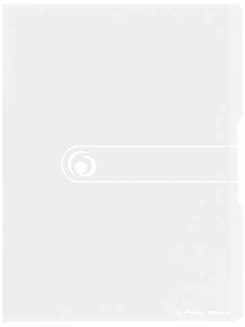 Herlitz 11207396 Sichtbuch A4, 20 Klarsichthüllen, aufgeklebtes Rückenschild, farblos