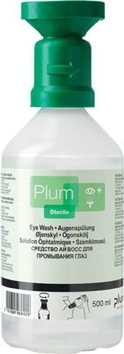 Plum Wund- und Augenspülung 3 × 500 ml – sterile 0,9% Natriumchloridlösung mit ergonomischer Augenschale