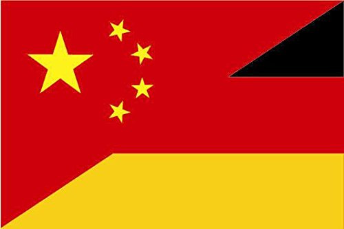 U24 Fahne Flagge China-Deutschland Bootsflagge Premiumqualität 150 x 250 cm