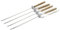 Barbecook Espetos con Gancho y de Madera, Gris, 4.2x46x4.2 cm, 2230305055