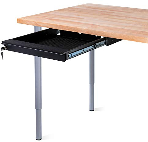 PENN ELCOM Under Desk Lockable Laptop Drawer (376mm x 446mm x 55mm)
