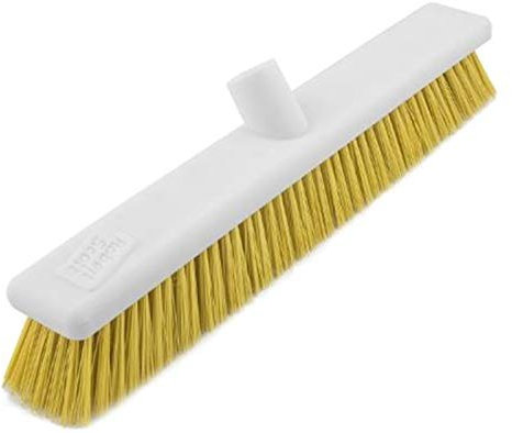 Robert Scott Washable Stiff Broom Head - Yellow - 45cm