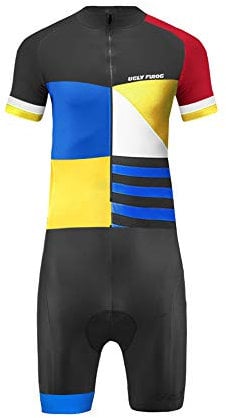 UGLY FROG 2025 New Mens Outdoor Sports Short Sleeve 3D Gel Pad Skinsuits Bike Suit Bicycle Cycling Clothing Set For Four Seasons LTFX03F