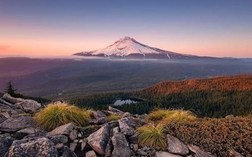 Komar Vlies Fototapete KINGDOM OF A MOUNTAIN | Tapete, XXL, Dekoration, Natur, Landschaft, Schlafzimmer, Wohnzimmer, Büro, Flur | Größe 450 x 280 cm (Breite x Höhe) | SHX9-050