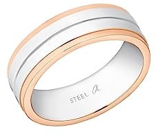 Amor Ring Edelstahl, Silber, 925 Sterling Silber Unisex, Damen, Herren Ringe, Silber, Kommt in Schmuck Geschenk Box