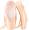 Ballett-Spitzenschuhe Rosa professionelle Tanzschuhe mit genähtes Band und Silikon-Zehenpolstern für Damen rosa größe EU 43(Bitte wählen Sie eine Nummer größer)