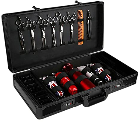 Profi Haarschere Set Trimmern Klingen Scheren Kämmen Bürsten Friseurschere Friseurscheren set für Barbier Friseur Anfänger