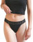 MYLILY® Menstruationsunterwäsche Tanga schwarz I Leichter bis mittlerer Schutz I Bio-Baumwolle I Menstruationsslips für Frauen I Nachhaltig & waschbar I Inkontinenz I Postpartal (M)