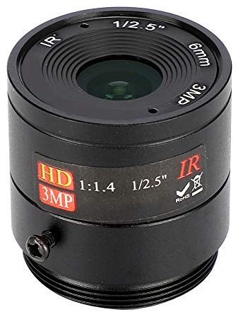 Kameraobjektiv, HD Einfache Installation Praktisches CCTV-Objektiv 6 mm Praktisch robust für die Fotografie
